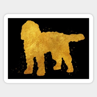 Cockapoo golden art Sticker